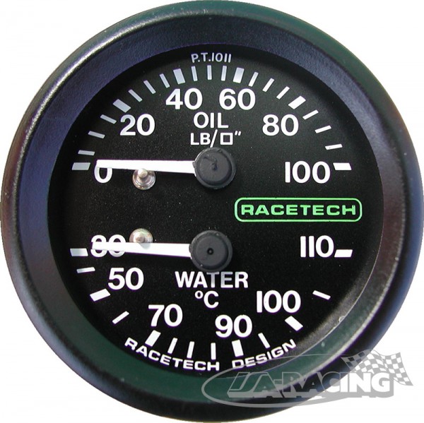 Druck 0-100 PSI und Temperatur 30-110°C Instrument