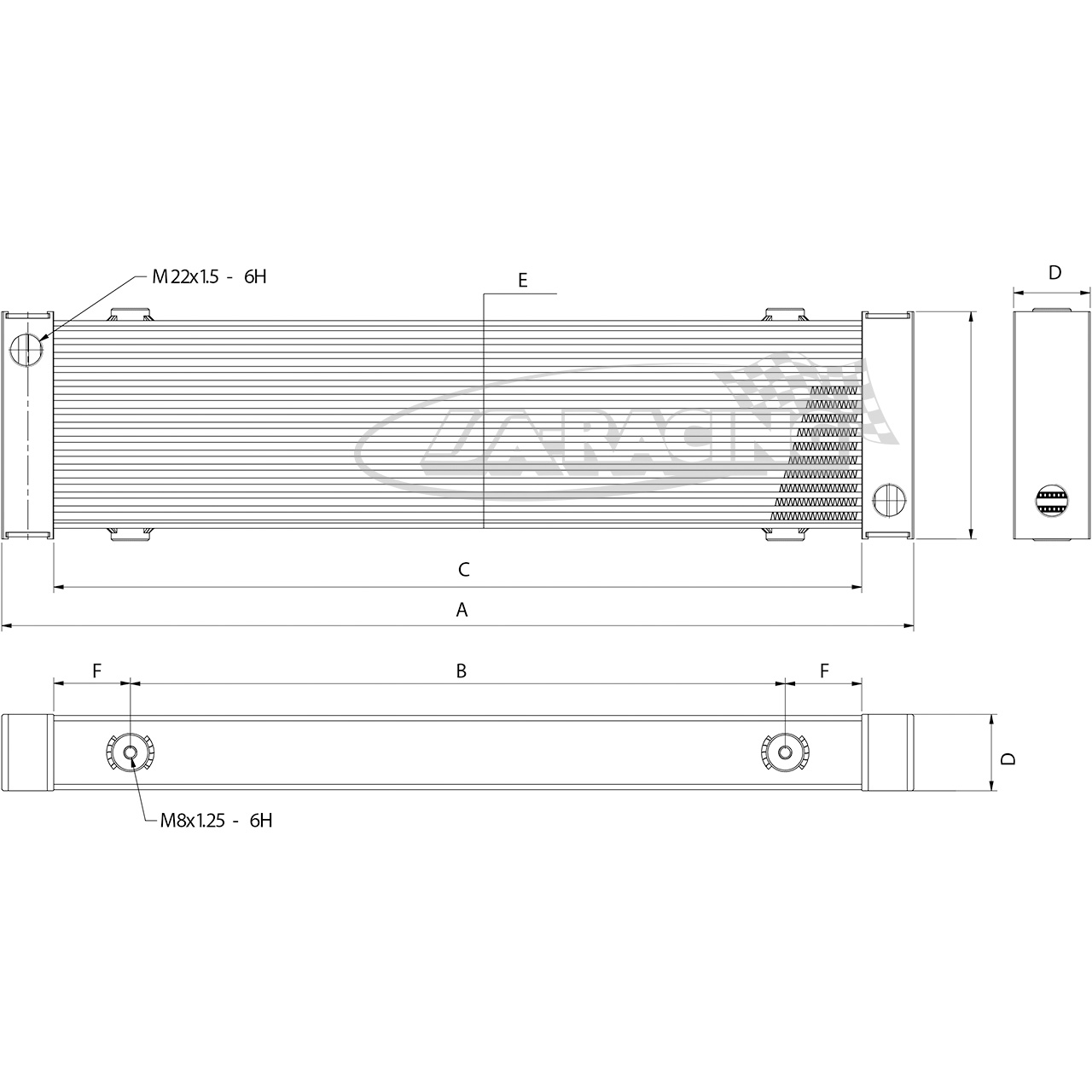 Ölkühler Pro Line Serie 1 L: 210mm