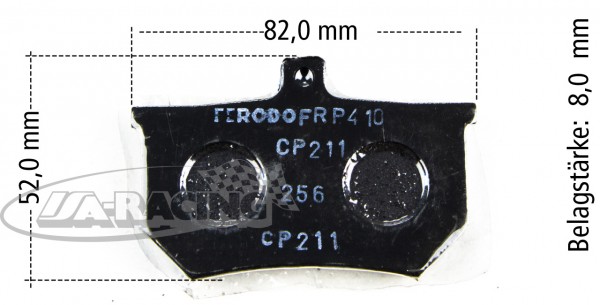 Ferodo Belagsatz Motorrad FRP410 CP211